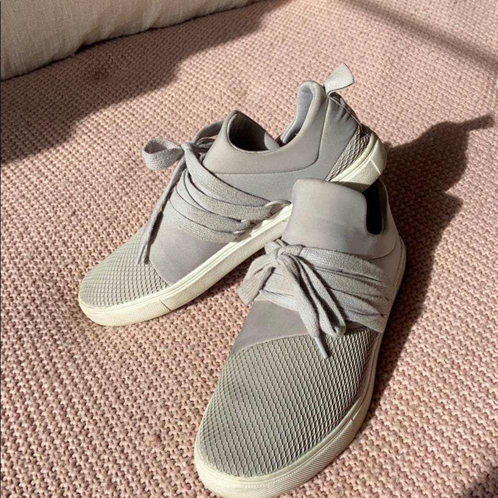 light gray slip on